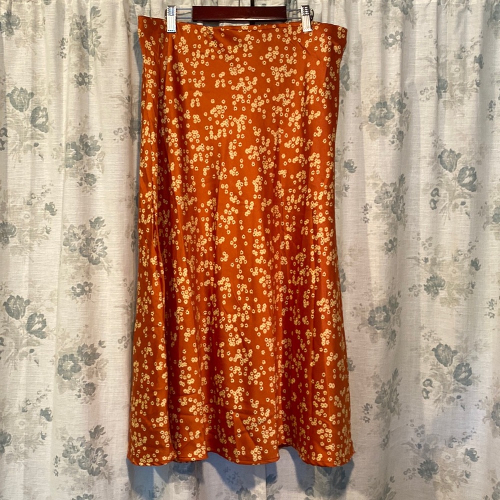 Cotton on midi slip skirt